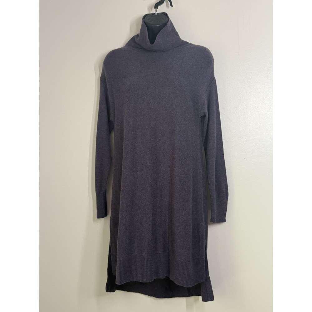 Soft Surroundings Metro Tunic Sweater Size XS  Long Purple Bohemian Lagenlook